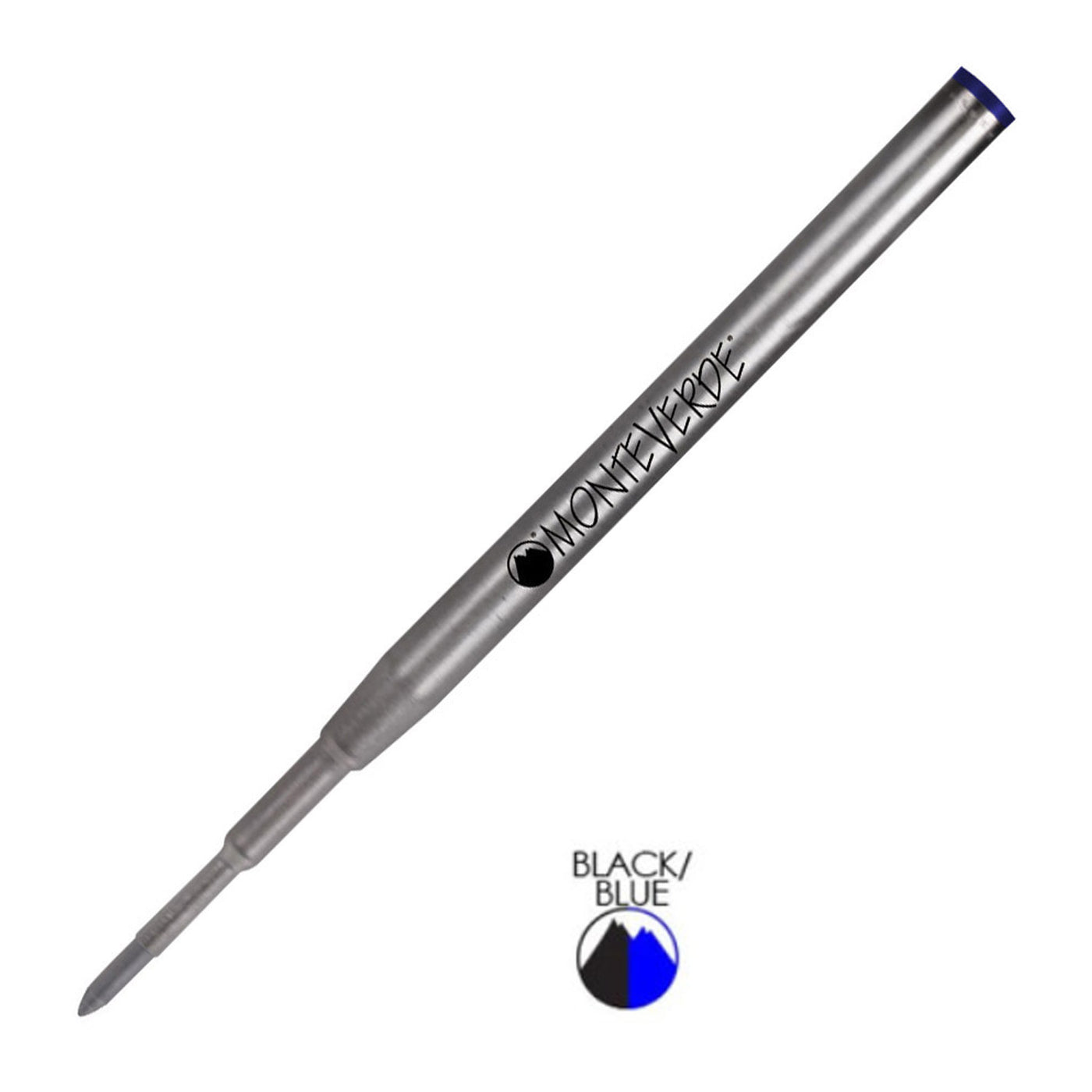 Monteverde Ceramic Gel Ball Pen Refill for Montblanc - Fine - Blue Black - Pack of 2 1