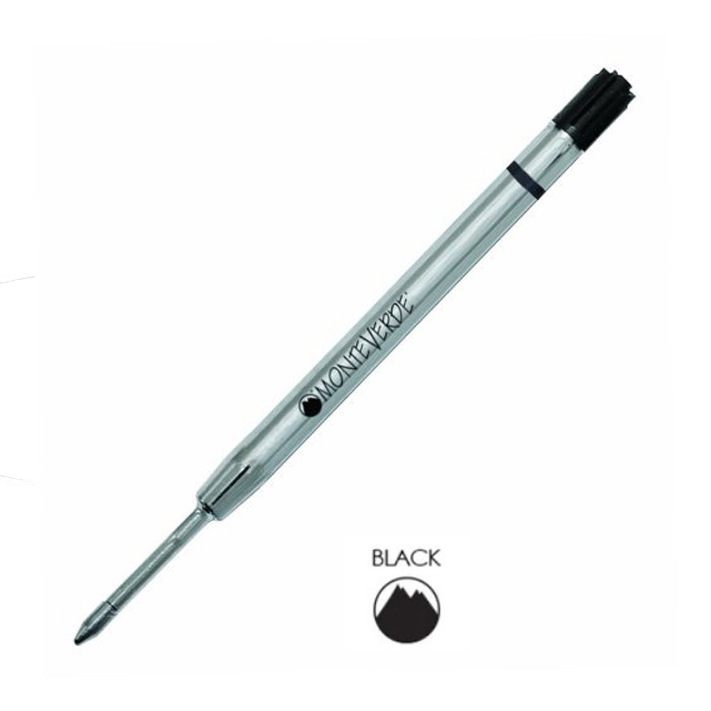 Monteverde Ceramic Gel Ball Pen Refill for Parker - Broad - Black - Pack of 2 1
