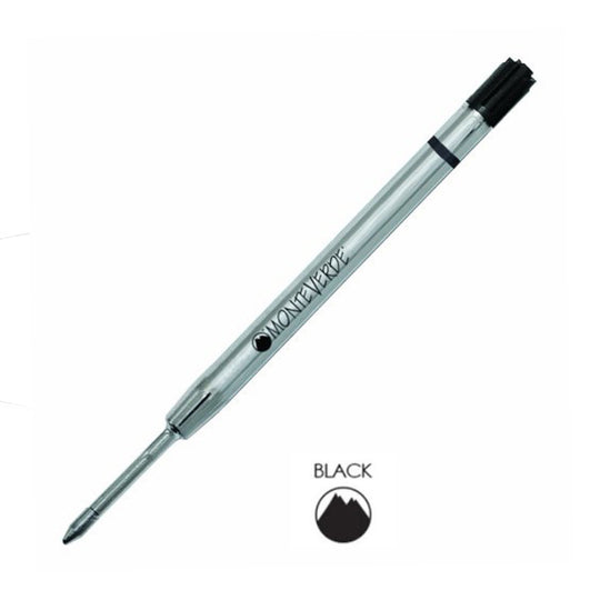 Monteverde Ceramic Gel Ball Pen Refill for Parker - Broad - Black - Pack of 2