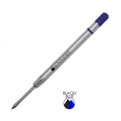 Monteverde Ceramic Gel Ball Pen Refill for Parker - Broad - Blue Black - Pack of 2 1