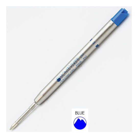 Monteverde Ceramic Gel Ball Pen Refill for Parker - Fine - Blue - Pack of 2