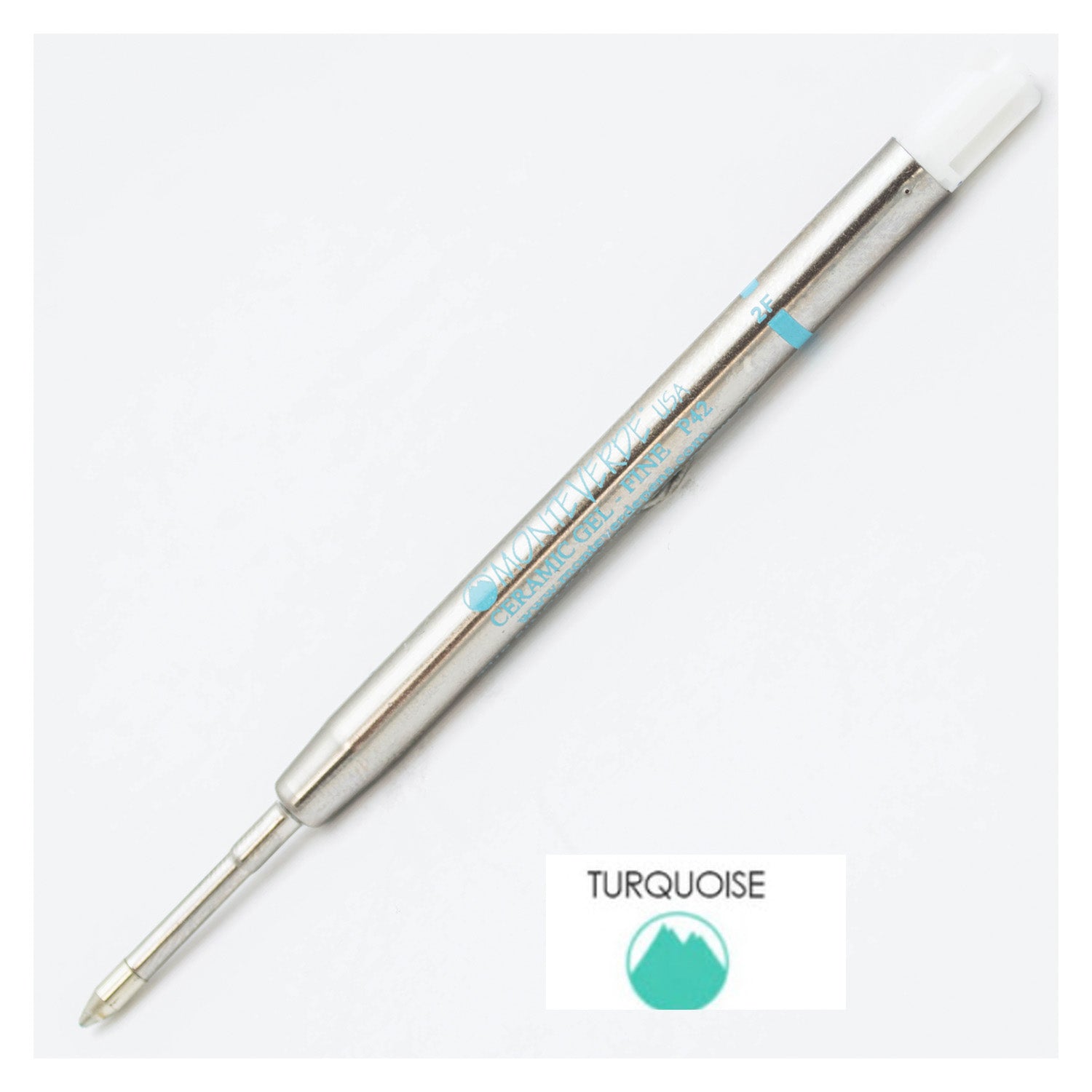 Monteverde - Ricambio gel per penna a sfera Parker, senza tappo, punta fine, 2 pezzi, colore: Blu/Nero Monteverde - Ricambio gel per penna a sfera Parker, senza tappo, punta fine, 2 pezzi, colore: Blu/Nero