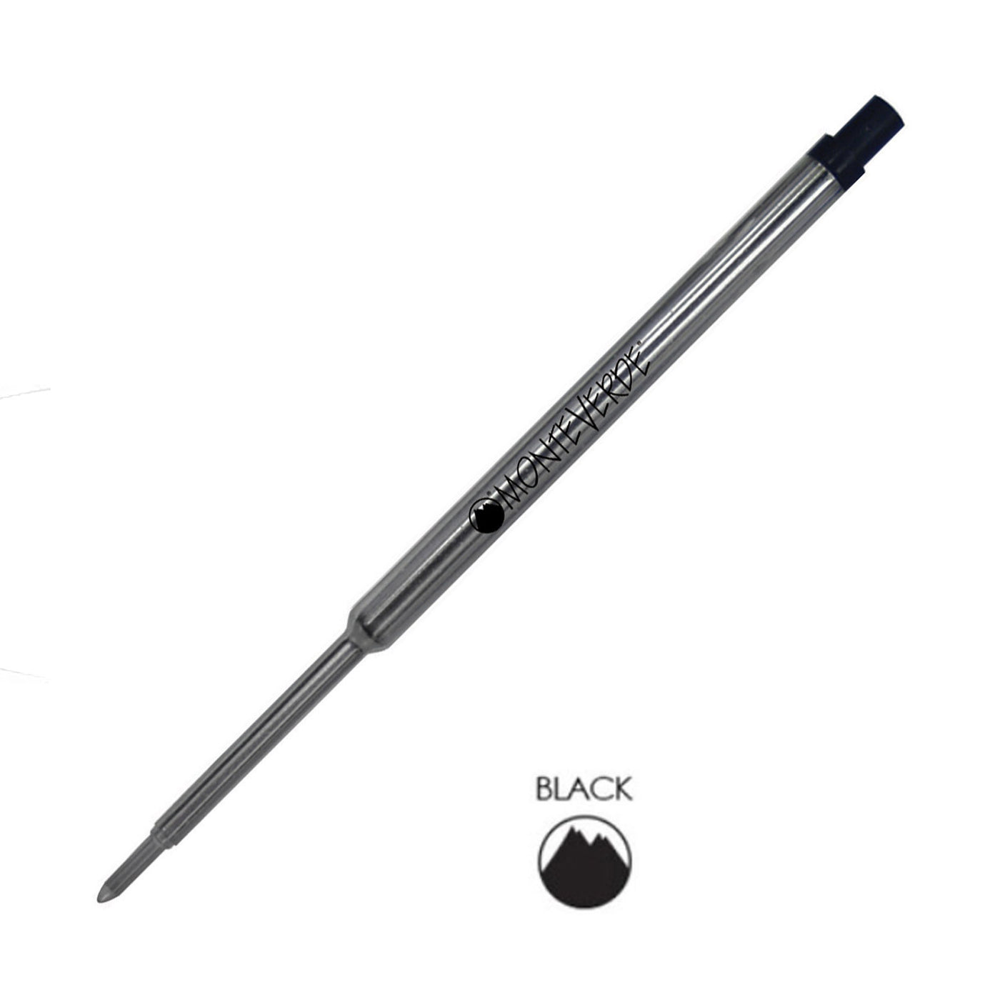 Monteverde Ceramic Gel Ball Pen Refill for Waterman - Fine - Black - Pack of 2 1
