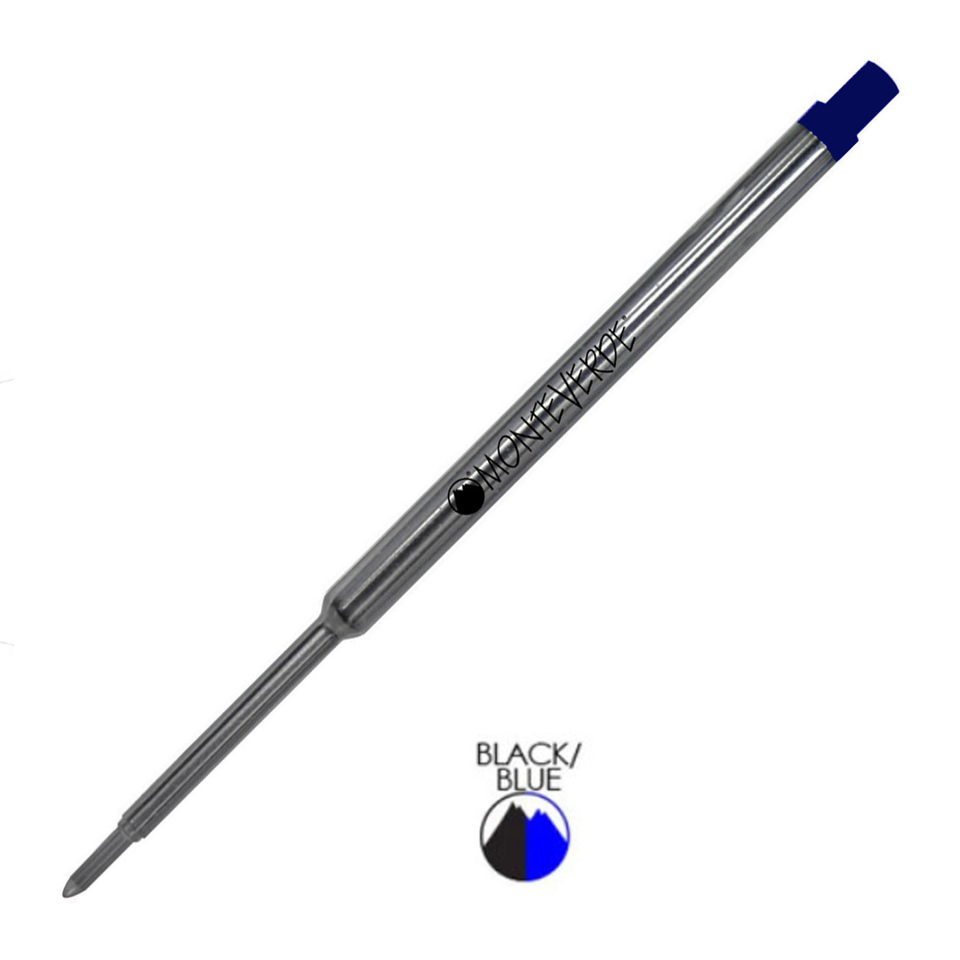 Monteverde Ceramic Gel Ball Pen Refill for Waterman - Fine - Blue Black - Pack of 2 1