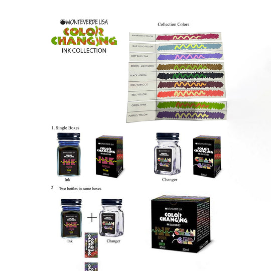 Monteverde Color Changing Ink Bottle Gift Set
