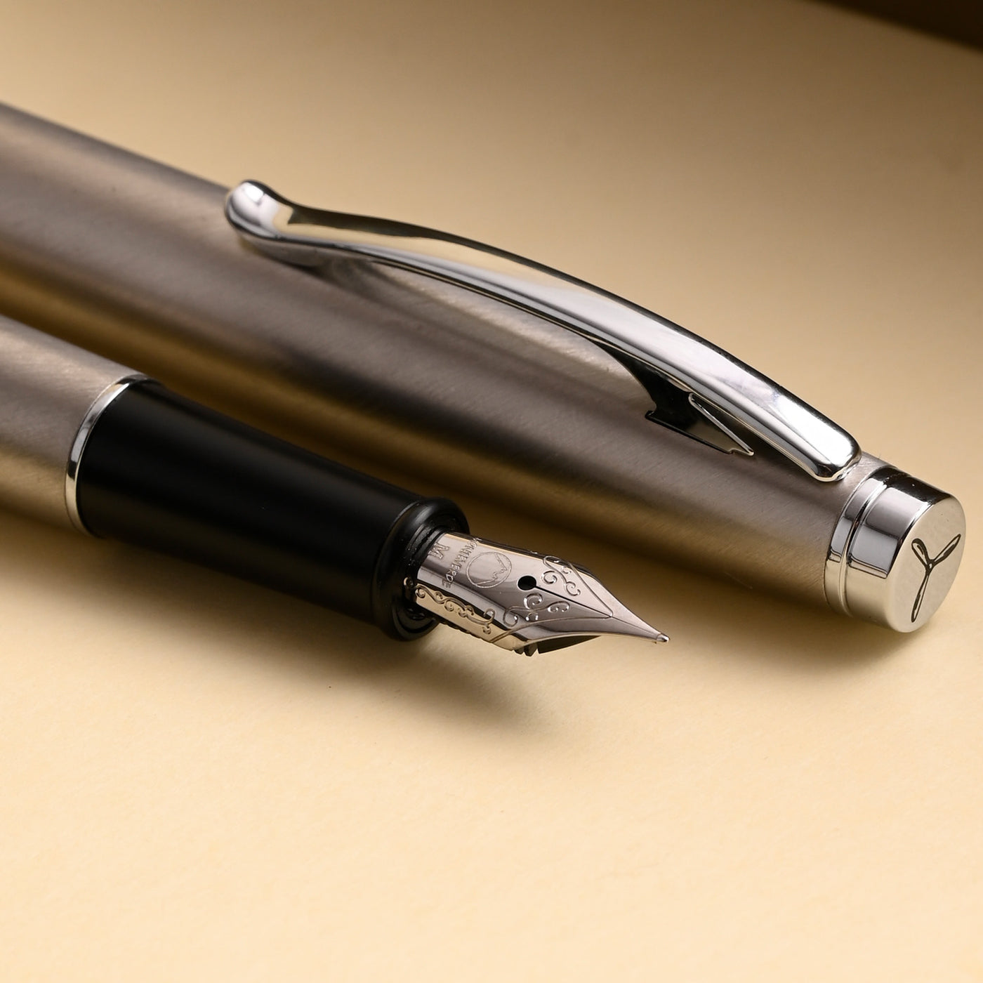 Monteverde Dakota Fountain Pen - Stainless Steel CT