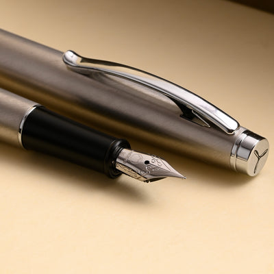 Monteverde Dakota Fountain Pen - Stainless Steel CT