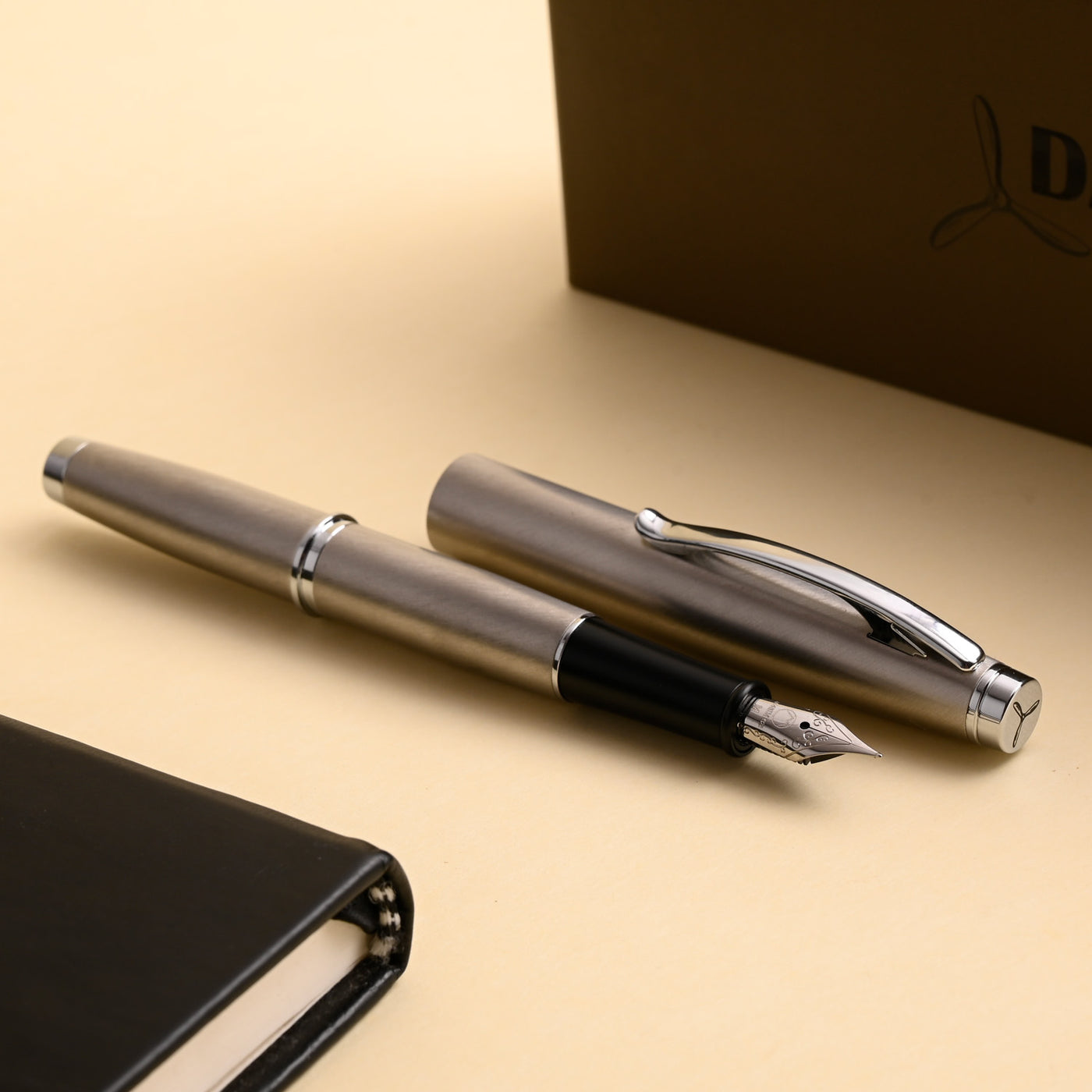 Monteverde Dakota Fountain Pen - Stainless Steel CT