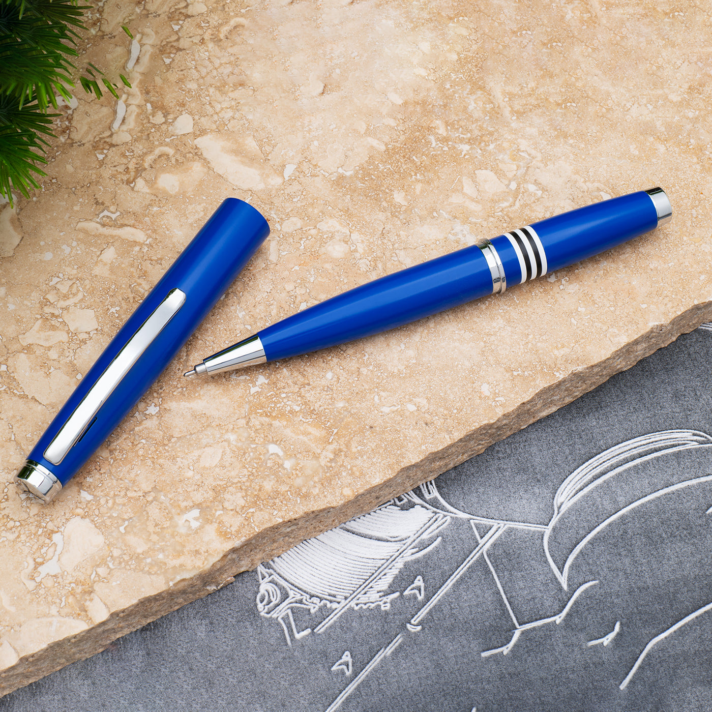 Monteverde Dakota Roller Ball Pen - Air Force Blue CT
