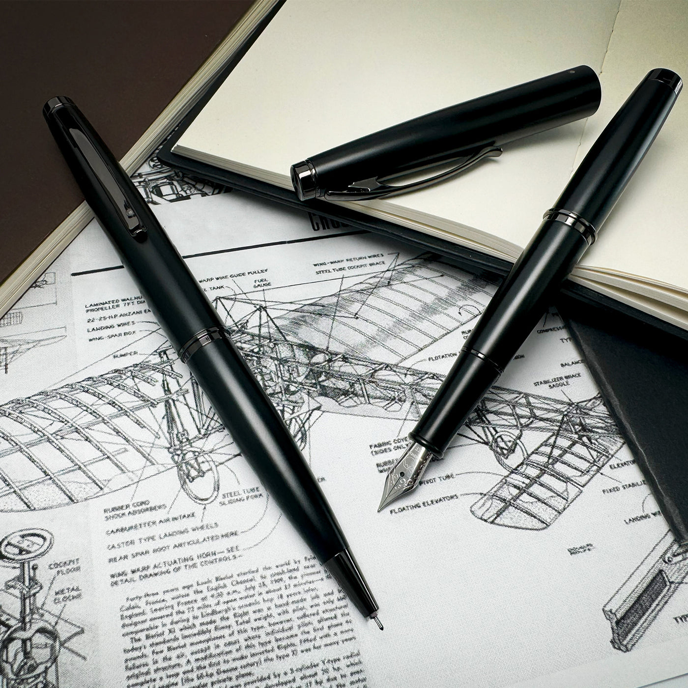 Monteverde Dakota Roller Ball Pen - Black Sky BT