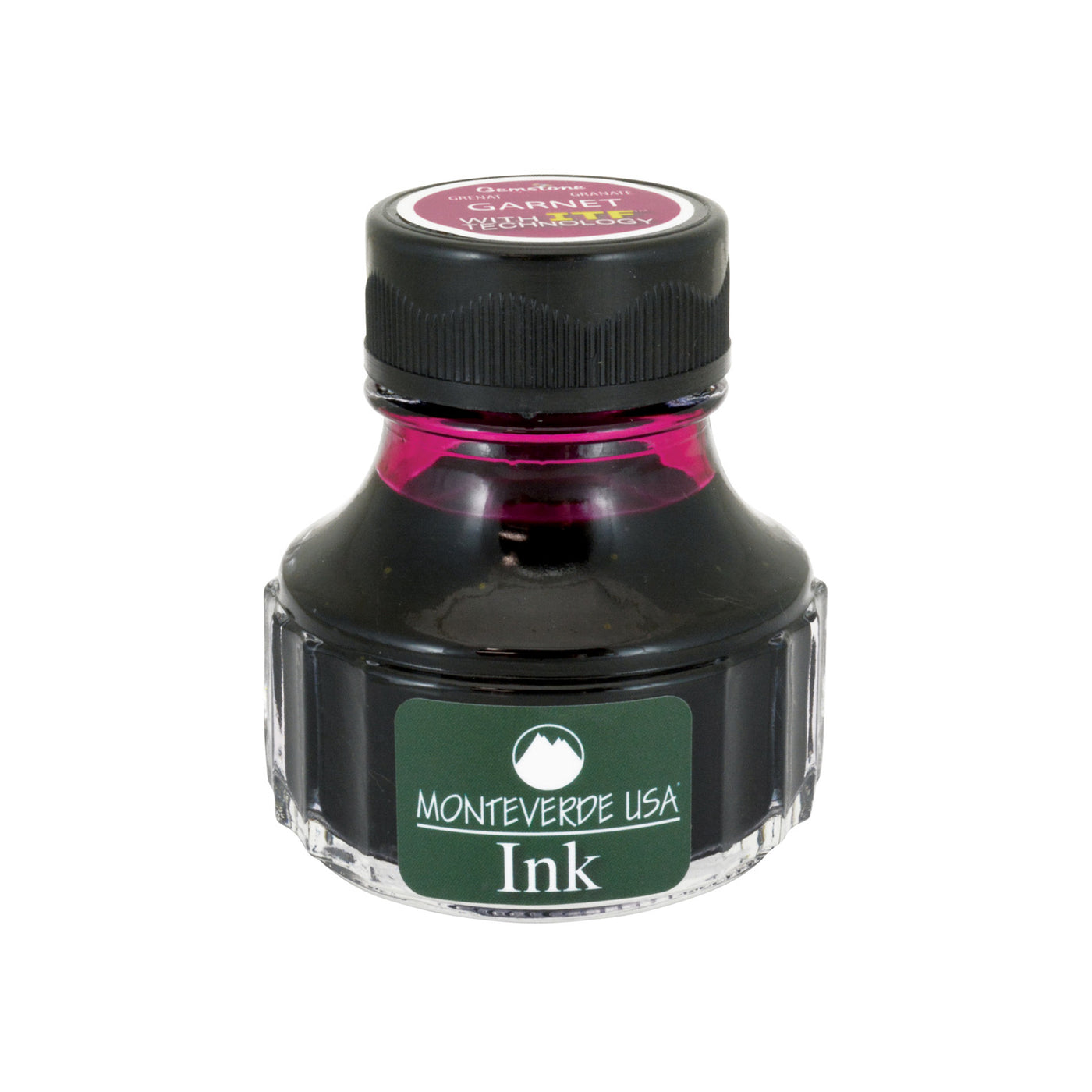 Monteverde Gemstone Garnet Ink Bottle, Pink - 90ml 1