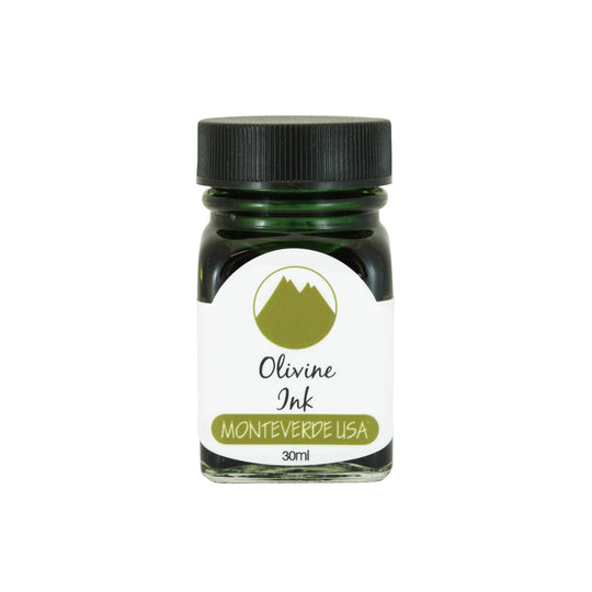 Monteverde Gemstone Olivine Ink Bottle, Green - 30ml