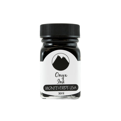 Monteverde Gemstone Onyx Ink Bottle, Black - 30ml 1