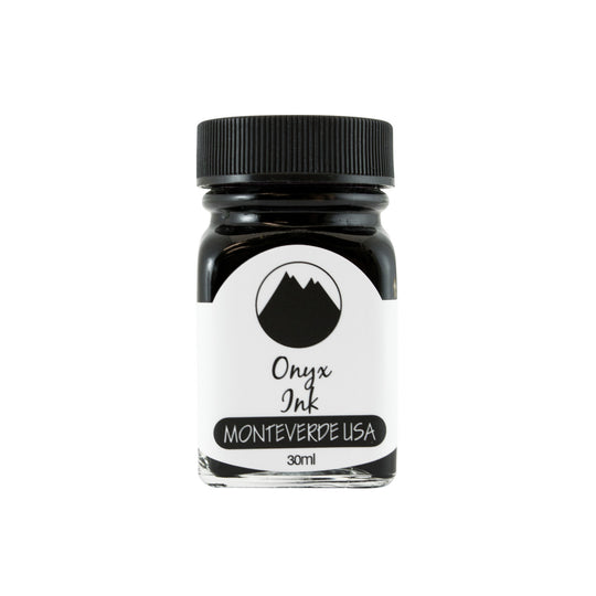 Monteverde Gemstone Onyx Ink Bottle, Black - 30ml