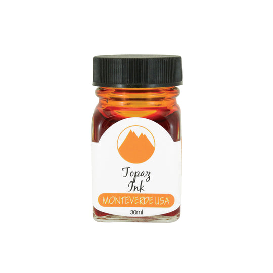 Monteverde Gemstone Topaz Ink Bottle, Orange - 30ml