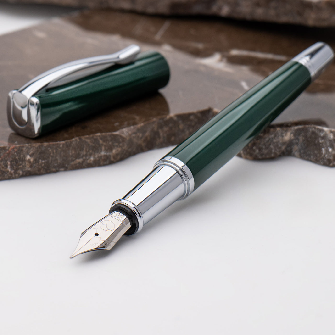 Monteverde Impressa Fountain Pen - Rolex Green CT