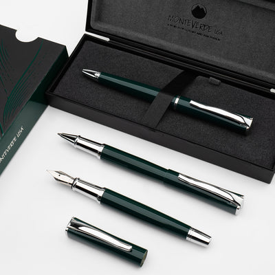 Monteverde Impressa Fountain Pen - Rolex Green CT