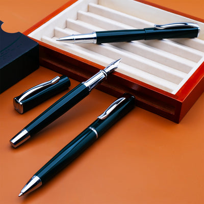 Monteverde Impressa Roller Ball Pen - Rolex Green CT