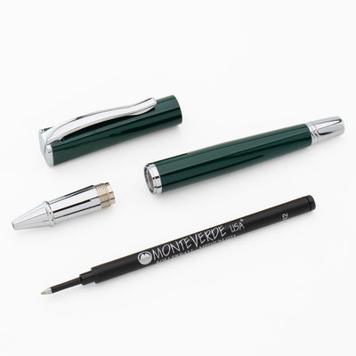 Monteverde Impressa Roller Ball Pen - Rolex Green CT