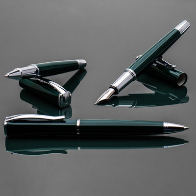 Monteverde Impressa Roller Ball Pen - Rolex Green CT