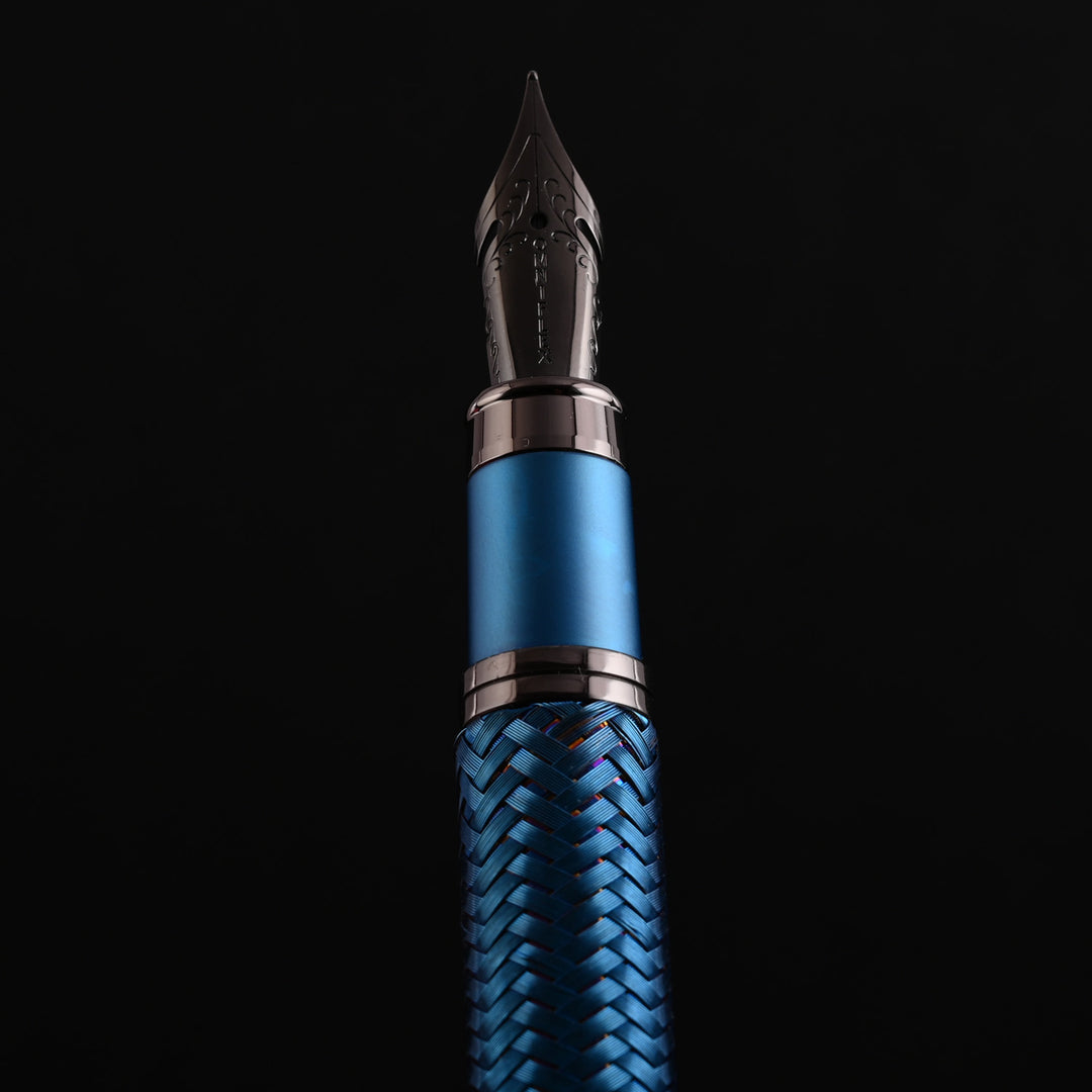 Monteverde Innova Formula M Fountain Pen, Blue - Extra Fine Nib, Premium PVD Coated Pen, Refillable, JoWo Stainless Steel Nib, Luxury Gift Box - View #2