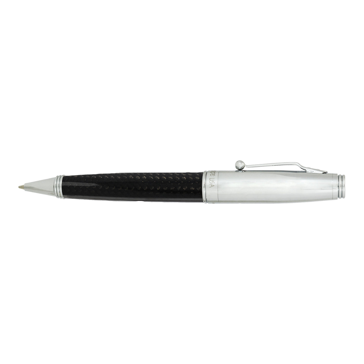 Monteverde Invincia Ball Pen - Chrome & Carbon Fibre 4