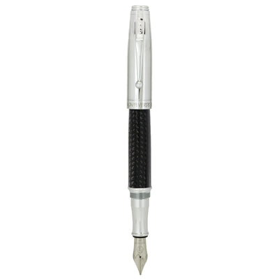 Monteverde Invincia Fountain Pen - Chrome & Carbon Fibre 10