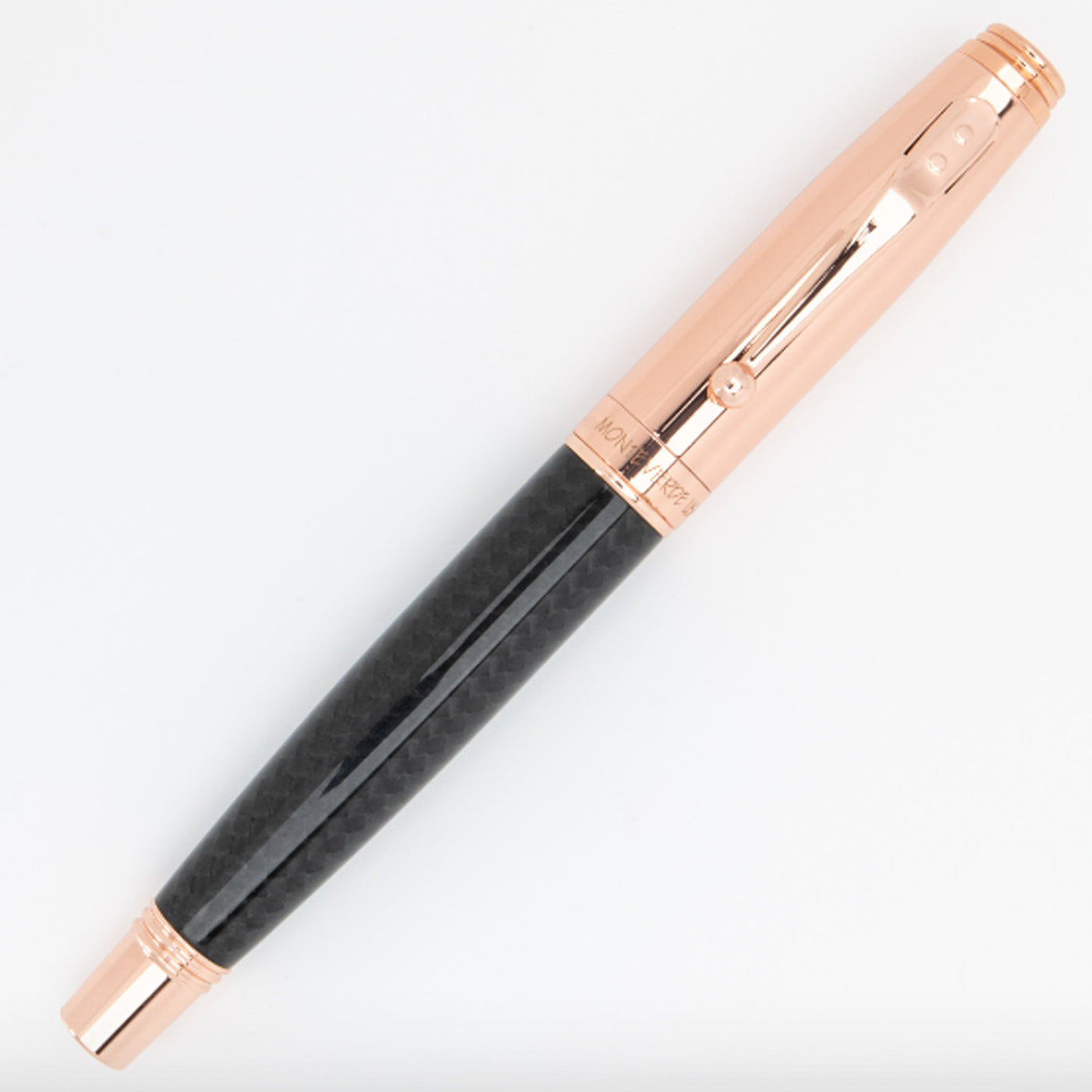 Monteverde Invincia Fountain Pen - Rosegold & Carbon Fibre 13