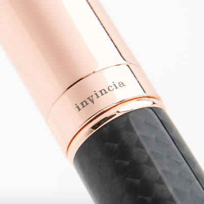 Monteverde Invincia Fountain Pen - Rosegold & Carbon Fibre 5