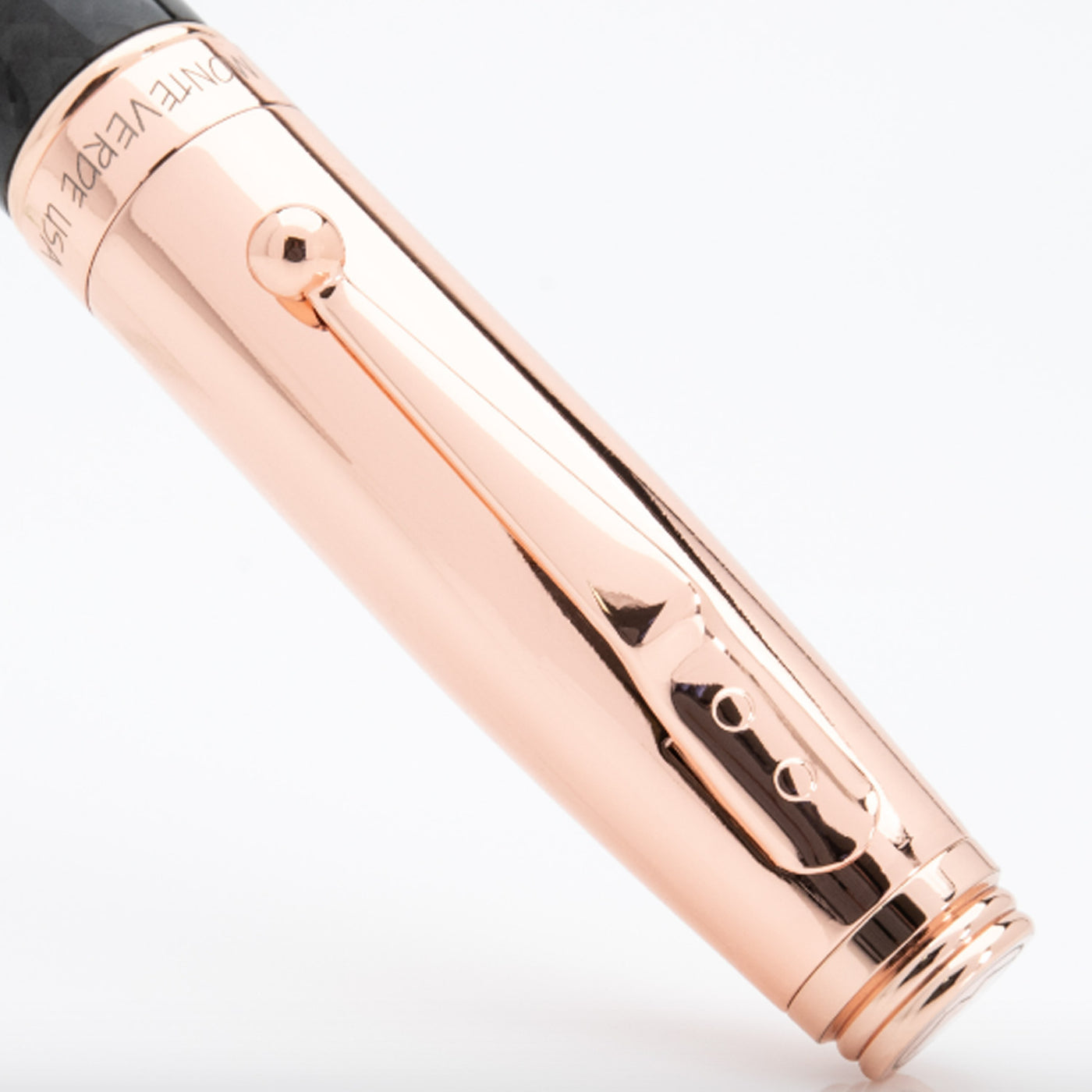 Monteverde Invincia Fountain Pen - Rosegold & Carbon Fibre 8