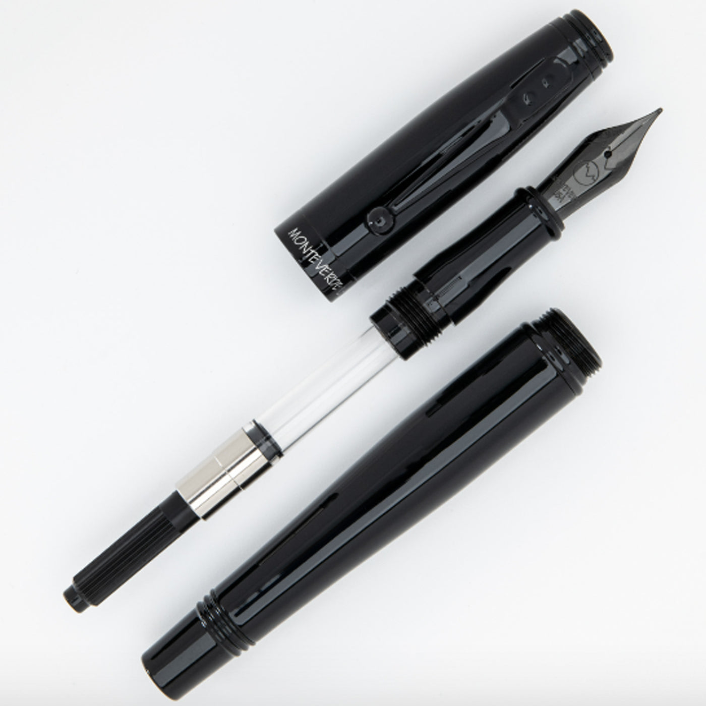 Monteverde Invincia Fountain Pen - Stealth Black BT 5