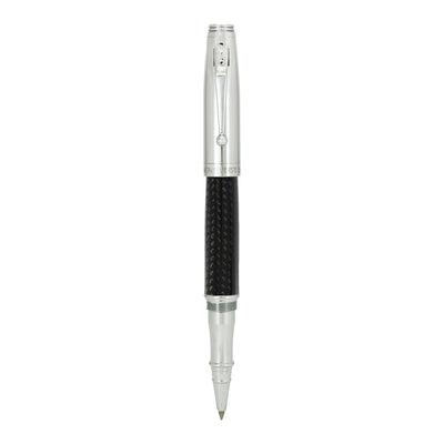 Monteverde Invincia Roller Ball Pen - Chrome & Carbon Fibre 2