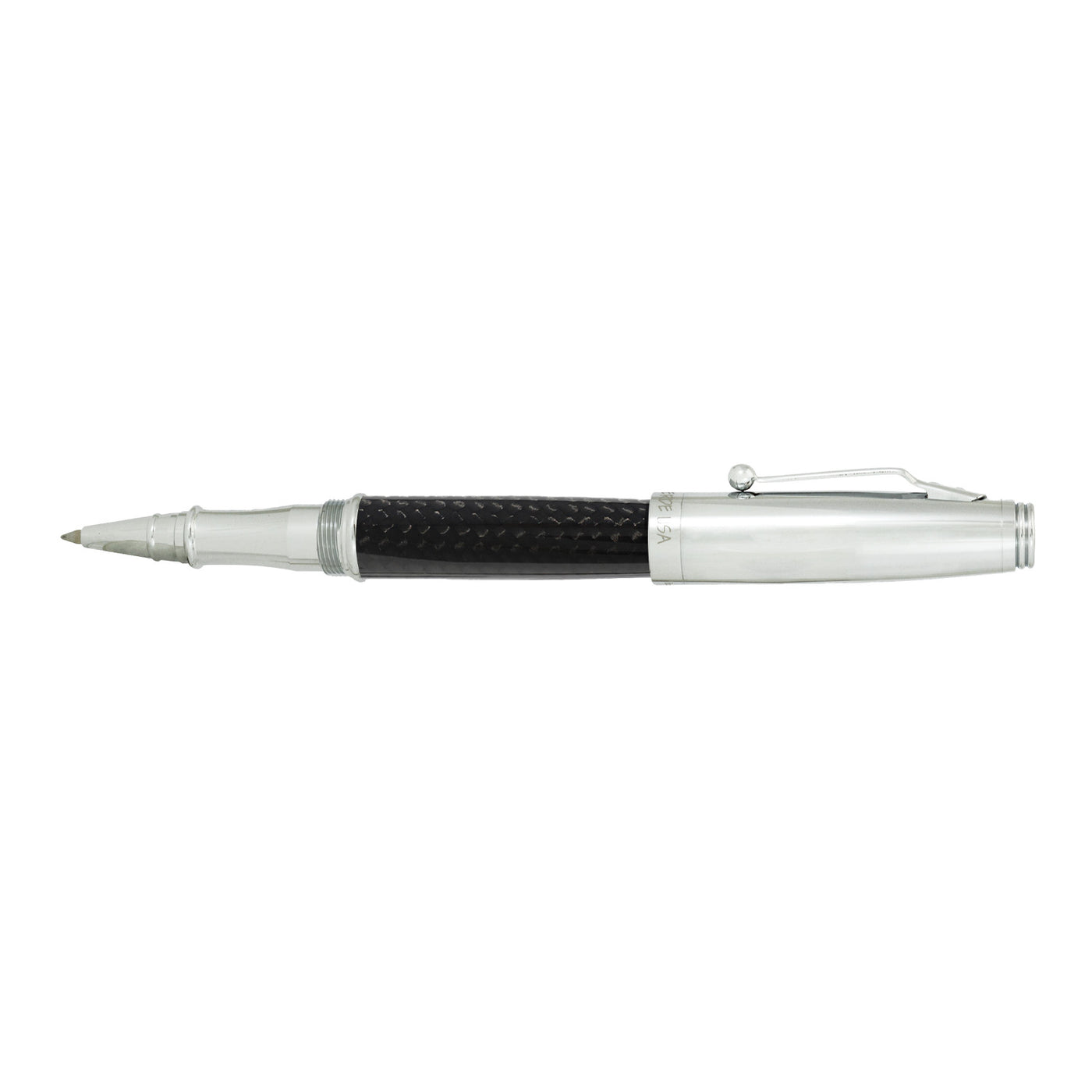 Monteverde Invincia Roller Ball Pen - Chrome & Carbon Fibre 3