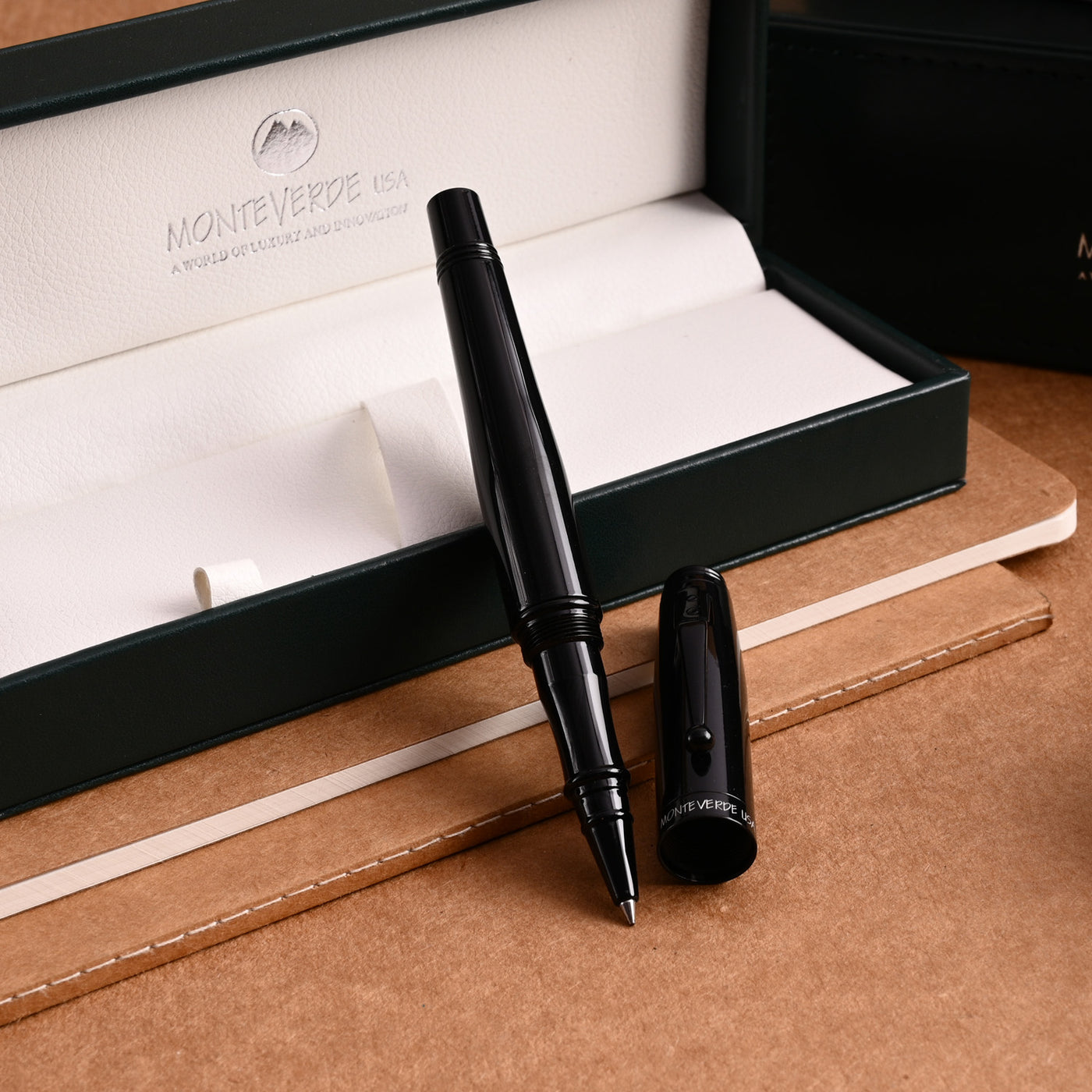 Monteverde Invincia Roller Ball Pen - Stealth Black BT 8