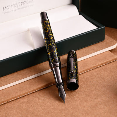 Monteverde Invincia Vega Fountain Pen - Starlight Yellow 8