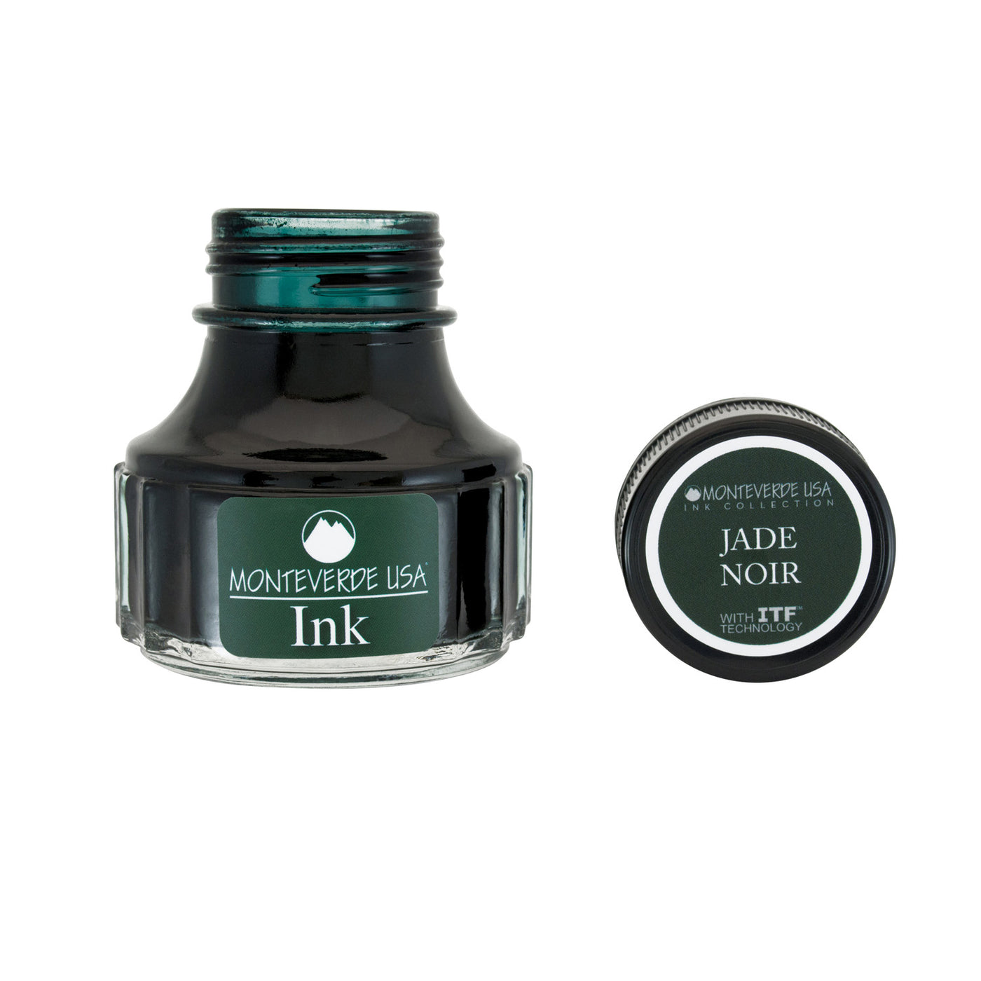 Monteverde Jade Noir Ink Bottle, Green - 90ml 2