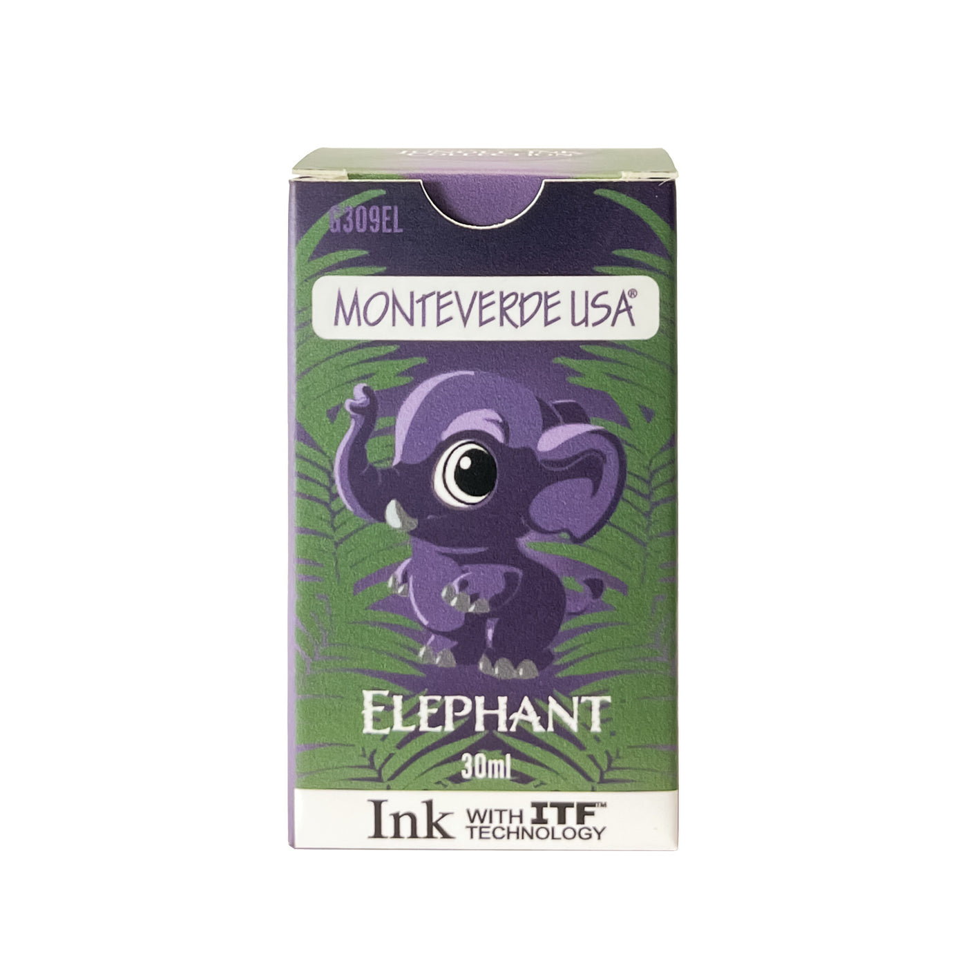 Monteverde Jungle Elephant Ink Bottle, Purple - 30ml 2