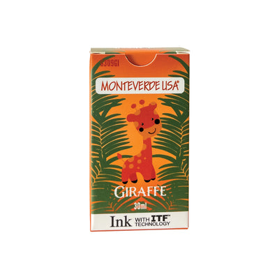 Monteverde Jungle Giraffe Ink Bottle, Orange - 30ml 2