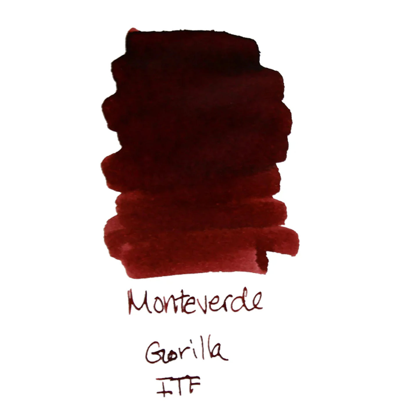 Monteverde Jungle Gorilla Ink Bottle, Burgundy - 30ml 3