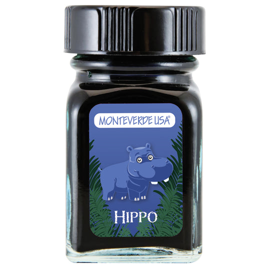 Monteverde Jungle Hippo Ink Bottle, Dark Blue - 30ml