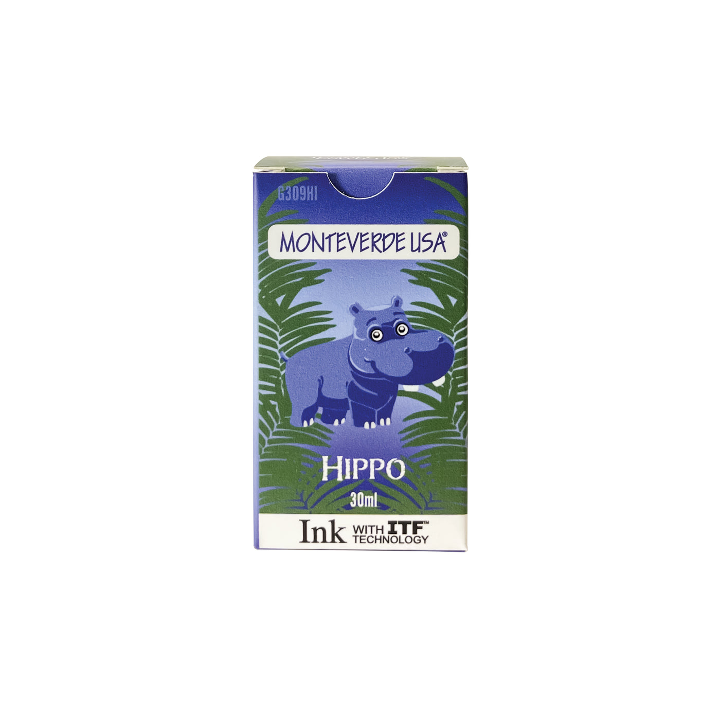 Monteverde Jungle Hippo Ink Bottle, Dark Blue - 30ml 2