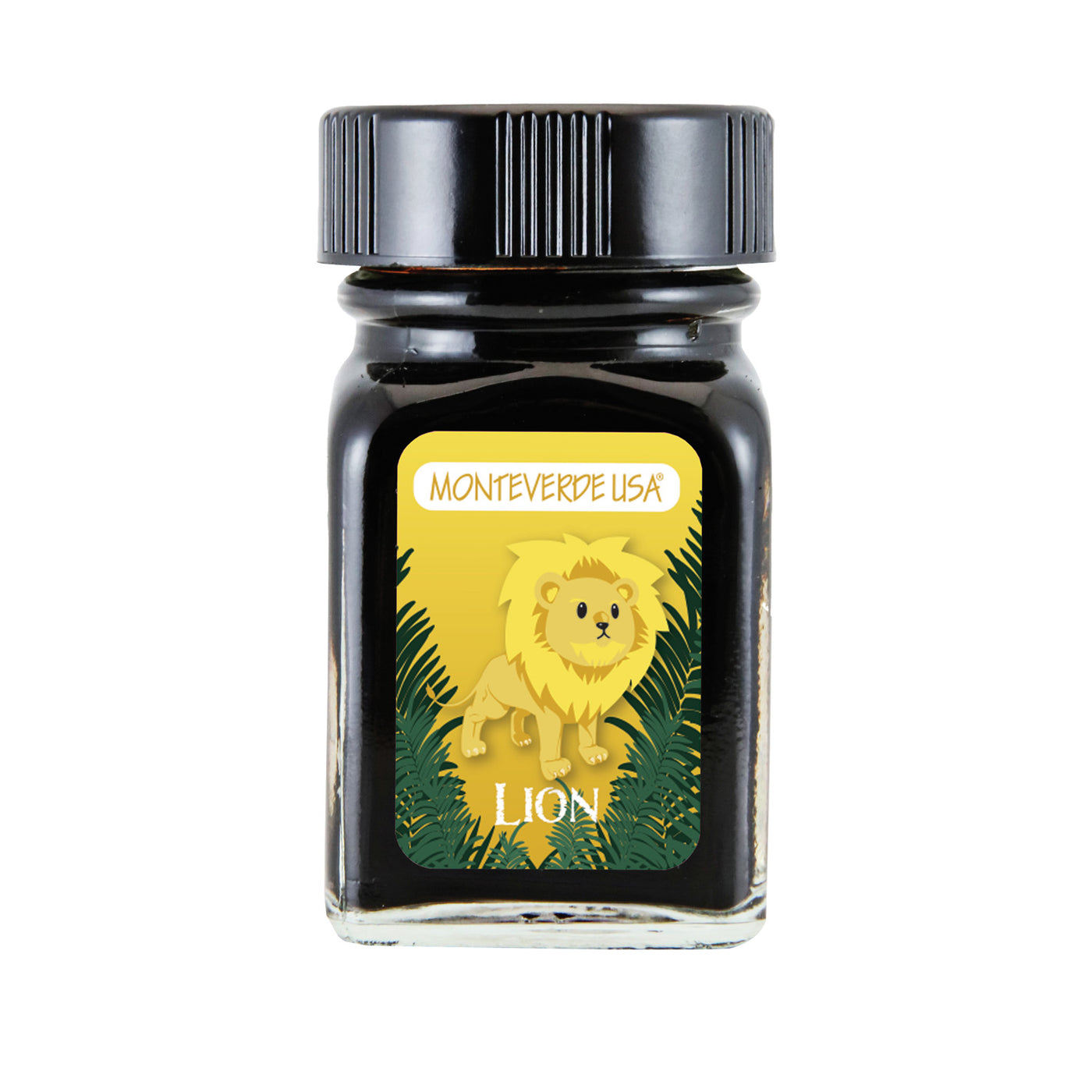 Monteverde Jungle Lion Ink Bottle, Yellow - 30ml 1