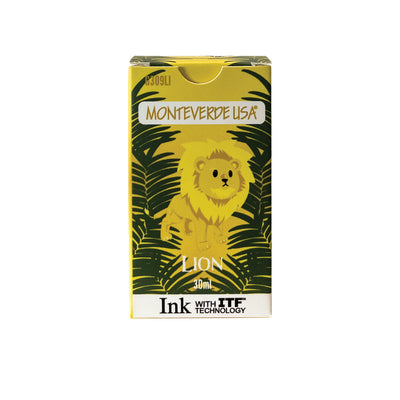 Monteverde Jungle Lion Ink Bottle, Yellow - 30ml 2