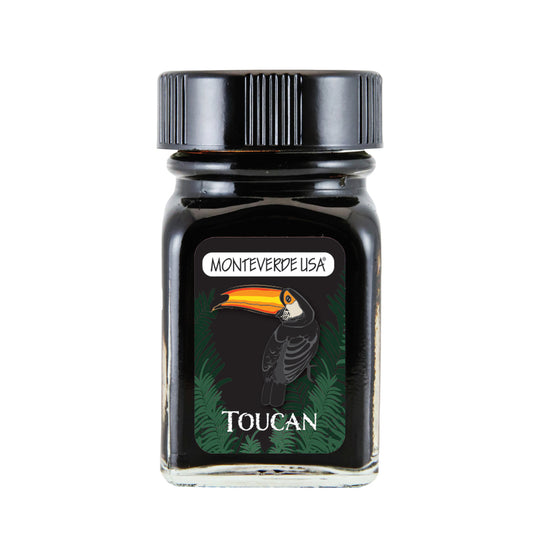 Monteverde Jungle Toucan Ink Bottle, Black - 30ml