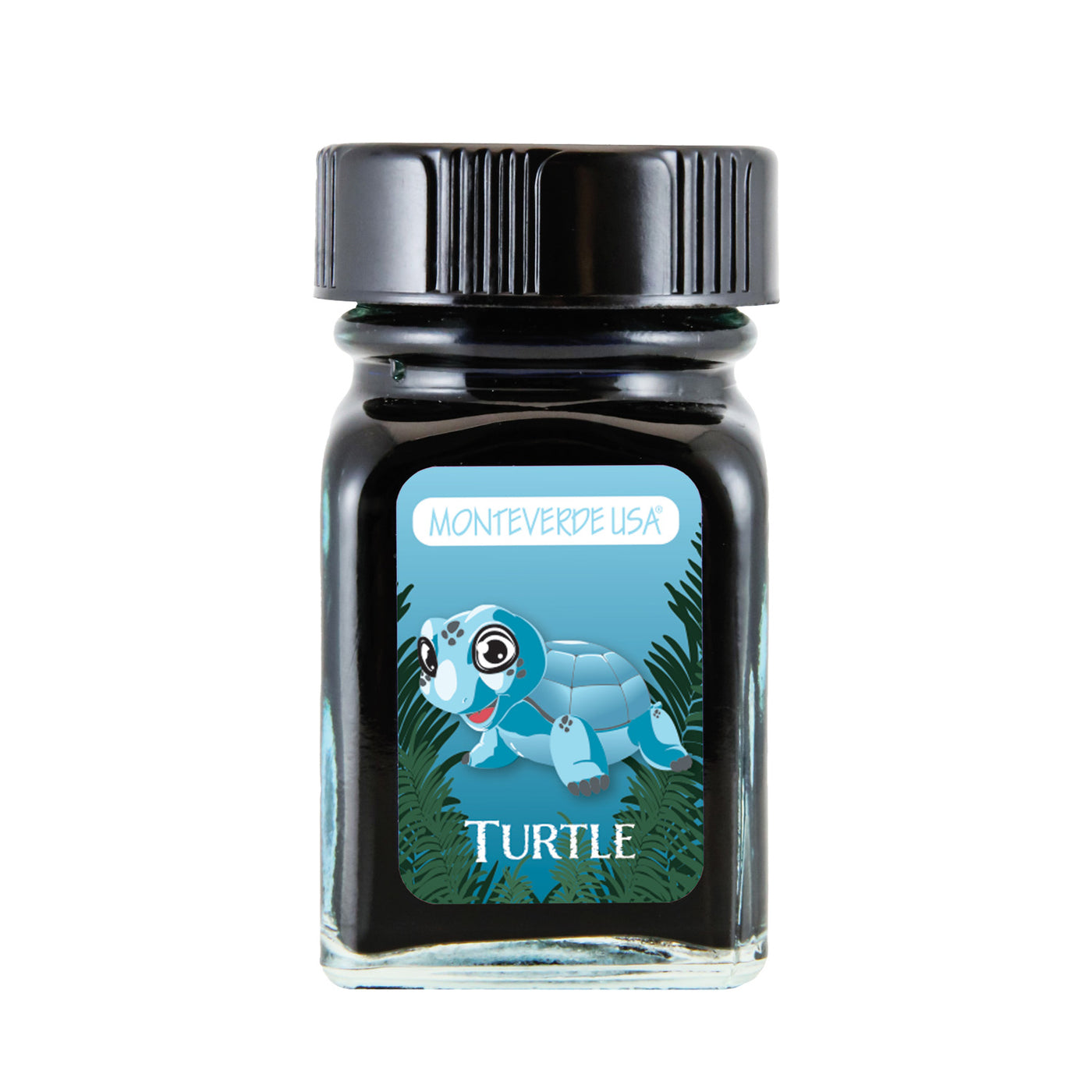 Monteverde Jungle Turtle Ink Bottle, Turquoise - 30ml 1