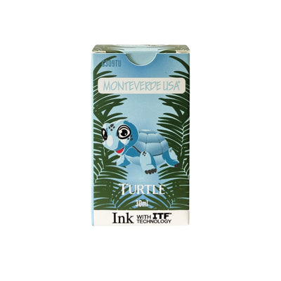 Monteverde Jungle Turtle Ink Bottle, Turquoise - 30ml 2