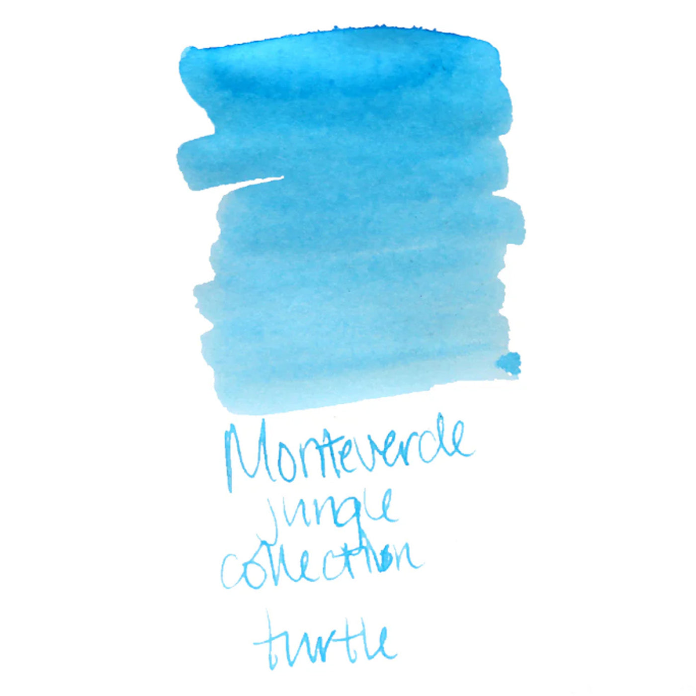 Monteverde Jungle Turtle Ink Bottle, Turquoise - 30ml 3