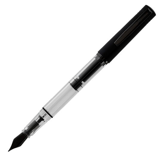 Monteverde MP1 Black Noir Fountain Pen with 15ml Ink Bottle