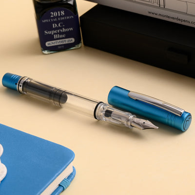 Monteverde MP1 Fountain Pen - Bright Blue CT 8