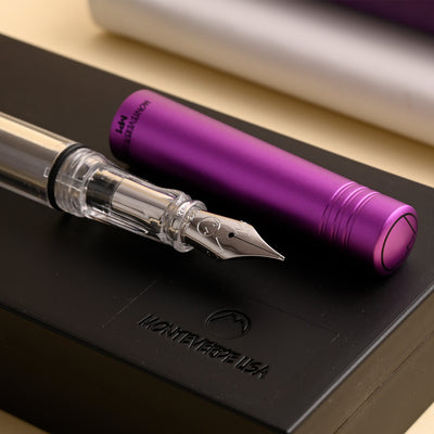 Monteverde MP1 Fountain Pen - Purple Frost CT 10